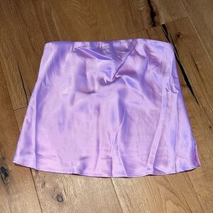 Wild Fable Pink Satin strapless top size M
